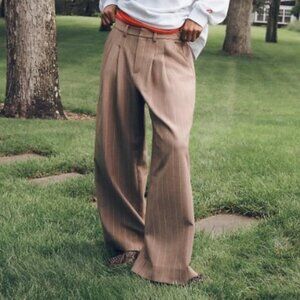 Anthropologie Avery Pleated Wide-Leg Trousers by Maeve ​Medium NWT
